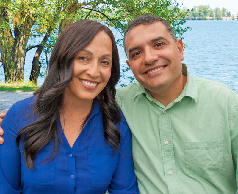 smiling couple